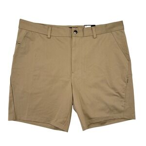FLX Shorts Mens Size 40 Khaki Tan Stretch Performance Golf Casual Commuter NEW